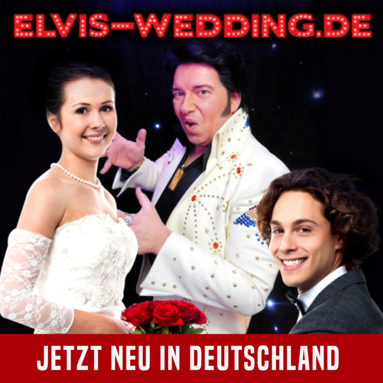 ORIGINAL ELVIS WEDDING – ELVIS Hochzeits-Zeremonie wie in Las Vegas! DIE Geschenkidee für Ihre Traumhochzeit oder freie Zeremonie in Deutschland — Profi Live Band-Tribute Show Künstler-Duo Musiker Sänger für Events, Show- & Unterhaltungskünstler für Feier, Events, Veranstaltung buchen oder engagieren