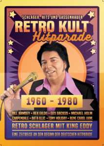 Kultschlager Sänger Live Hitparade der 50er 60er 70er 80er Jahre – Deutsche Kult Schlager – Gassenhauer und Wirtschaftswunder Hits live gesungen - Profi Live Band-Tribute Show Künstler-Duo Musiker Sänger für Events, Show- & Unterhaltungskünstler für Feier, Events, Veranstaltung buchen oder engagieren